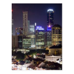 Singapore cityscape at night postcards