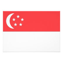 Singapore Flag Personalized Invite