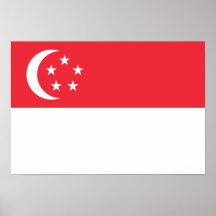 Singapore Flag Poster