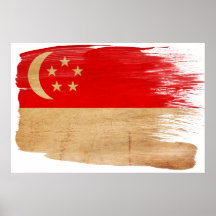 Singapore Flag Posters