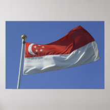 Singapore Flag Print