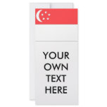 Singapore Flag Custom Rack Card