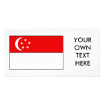 Singapore Flag T-shirts and Gifts Photo Card