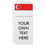 Singapore Flag T-shirts and Gifts rack cards