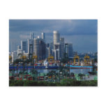 Singapore skyline with Tanjong Container Port, Sin Postcards