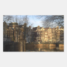Singel, Amsterdam Rectangle Stickers