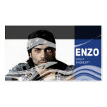Singer Headshot for Vocalist Musician Business Card Template