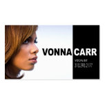 Singer Headshot for Vocalist Musician Business Card Templates