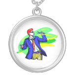 Singer in Suit and Sunglasses Personalized Necklace