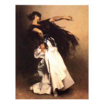 Singer Sargent Spanish Dancer Invitations