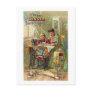 Singer Sewing Machine Ad "The First Lesson" Postcard