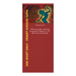 Singers singing business marketing red yellow rack cards