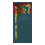 Singers singing business marketing red yellow rack cards