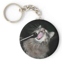 Singing cat keychain