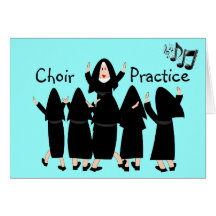Singing Nuns "Choir Practice" Note Cards-Adorable