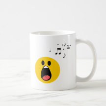Singing smiley mugs