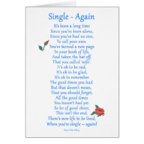 Single Again Greeting Cards