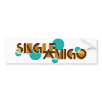 Single Amigo Bumper Sticker White