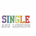 SINGLE AND LOOKING Track Jacket embroidered shirts
