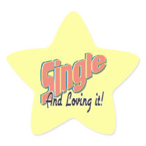 single and loving it sticker