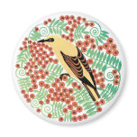 Single Bird and Flowers Magnets