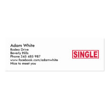Single Business Card Template