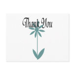 Single Flower Thank You Card And Postage postcards