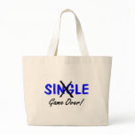 Single Game Over Blue Tote Bag