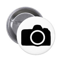 single lens reflex camera SLR icon Pinback Button