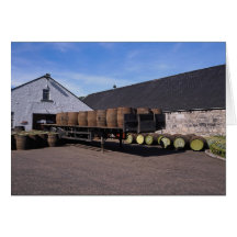 Single malt scotch distillery card