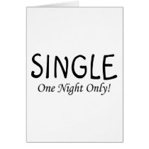 Single One Night Only Card