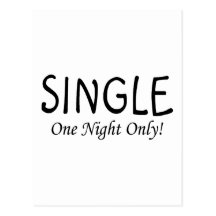 Single One Night Only Post Card