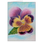 Single Pansy Card