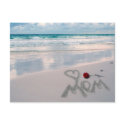 Single Red Rose, I Love You, Mum postcards