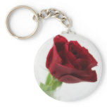 Single Red Rose in Glass 2 keychains