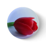 Single Red Tulip buttons