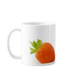 Single Strawberry On White Background mugs
