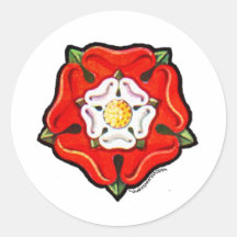 Single Tudor Rose Sticker