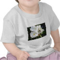 Single White Oleander with Bee 1 t-shirts