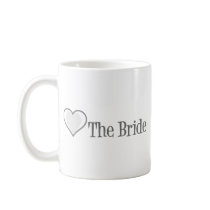 SingleHeart-Bride-Grey Coffee Mug