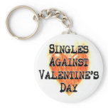 Singles Against Valentine's Day keychains