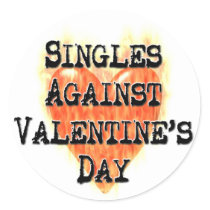 Singles Against Valentine's Day Stickers