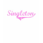 Singleton Last Name Classic Style t-shirts