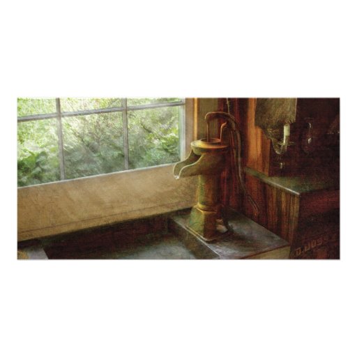 Sink - Water Pump Personalized Photo Card