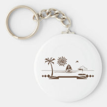 Sinking ship key chain