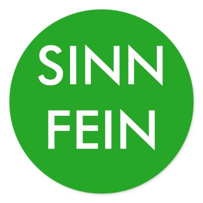 Sinn Fein Sticker by geoffbrady