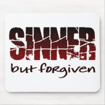 Sinner but forgiven mouse pads