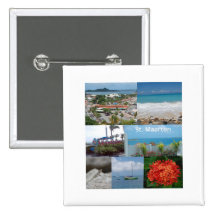 Sint Maarten-Saint Maarten Photo Collage Pin