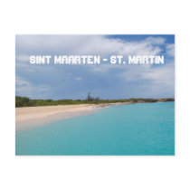 Sint Maarten - St. Martin Beach Scene Post Card