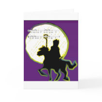sinterklaas op paard greeting card